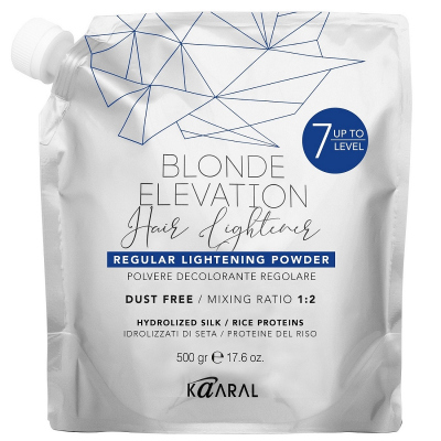 Осветляющая пудра 500гр Blonde Elevation Hair Lightener Regular Lightening Powder	 (7 тонов)							
