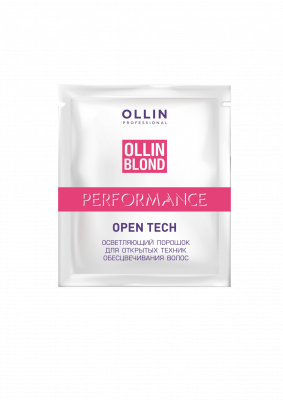 Порошок осветляющий OLLIN BLOND PERFORMANCE OPEN TECH для открытых техник обесцвечивания волос, 30 г